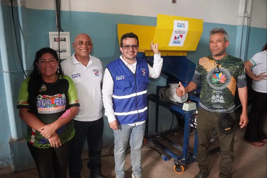 Semas entrega equipamentos e fortalece reciclagem em Salvaterra, no Marajó